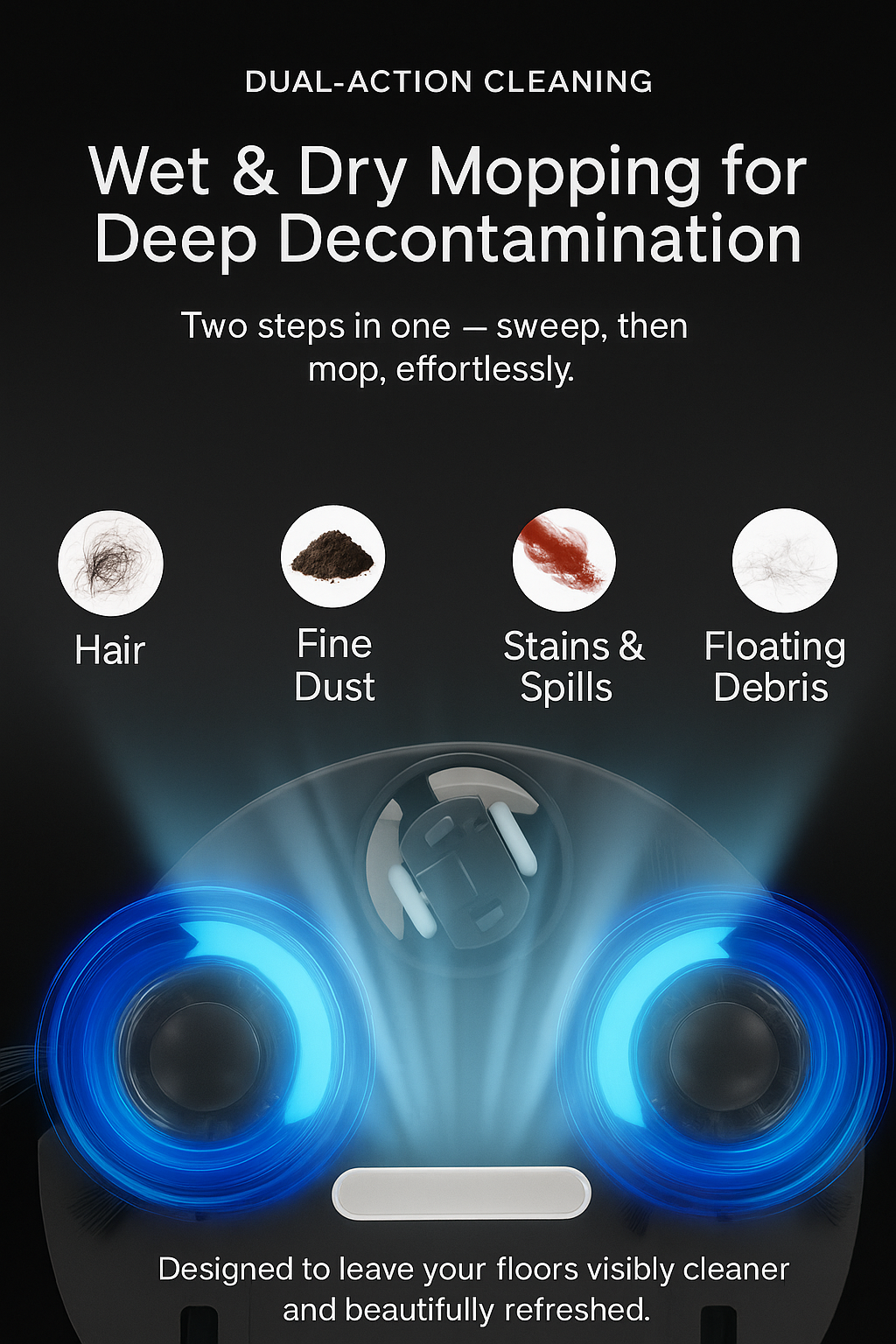 Nuevé Maison™ Smart Mini Robot Vacuum – Automatic & Rechargeable